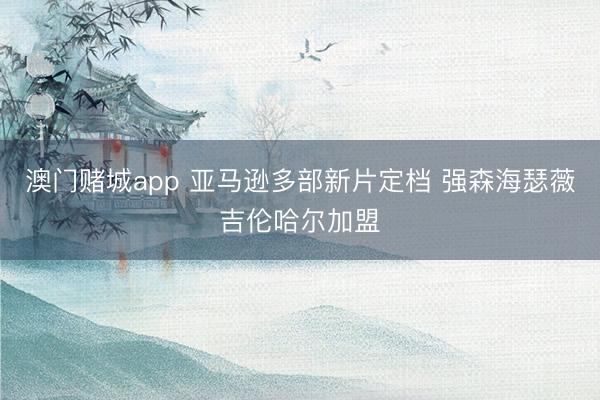 澳门赌城app 亚马逊多部新片定档 强森海瑟薇吉伦哈尔加盟
