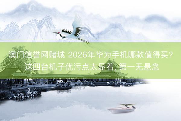 澳门信誉网赌城 2026年华为手机哪款值得买? 这四台机子优污点太显着， 第一无悬念