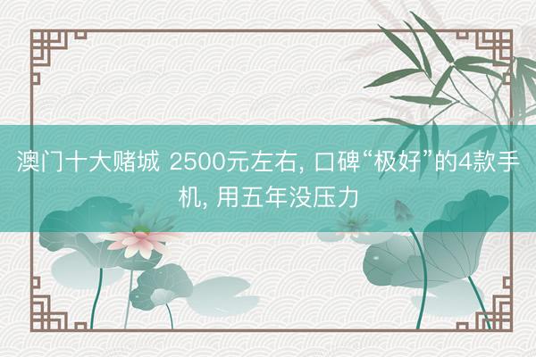 澳门十大赌城 2500元左右， 口碑“极好”的4款手机， 用五年没压力