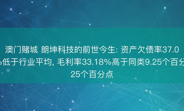 澳门赌城 朗坤科技的前世今生: 资产欠债率37.04%低于行业平均， 毛利率33.18%高于同类9.25个百分点